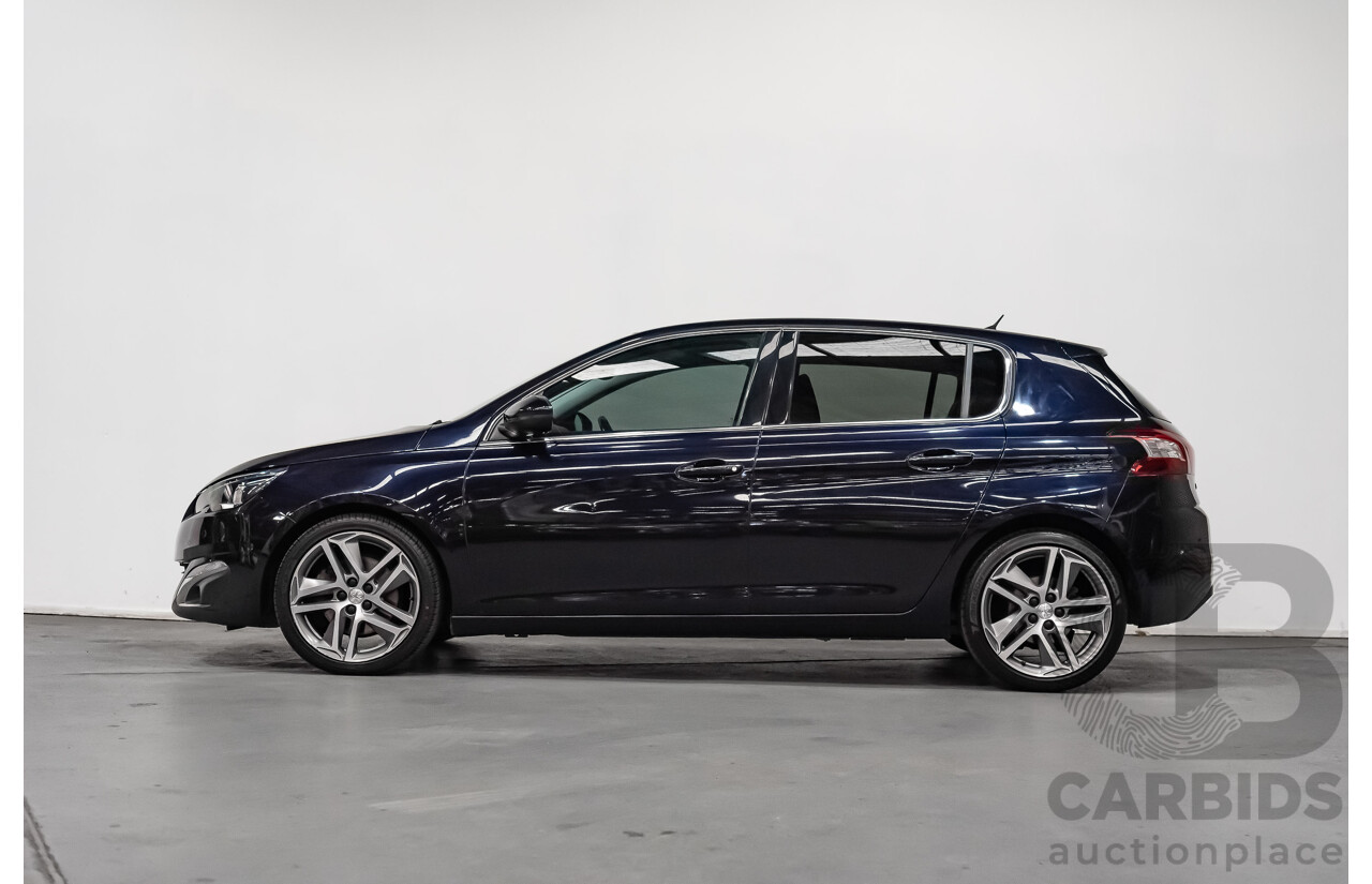 8/2015 Peugeot 308 Allure Premium BLUE HDI T9 5d Hatchback Metallic Blue Turbo Diesel 2.0L