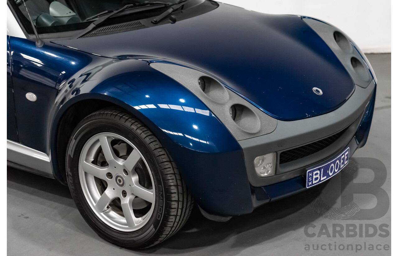 1/2004 Smart Roadster R452 2d Convertible Metallic Blue Turbo 0.7L