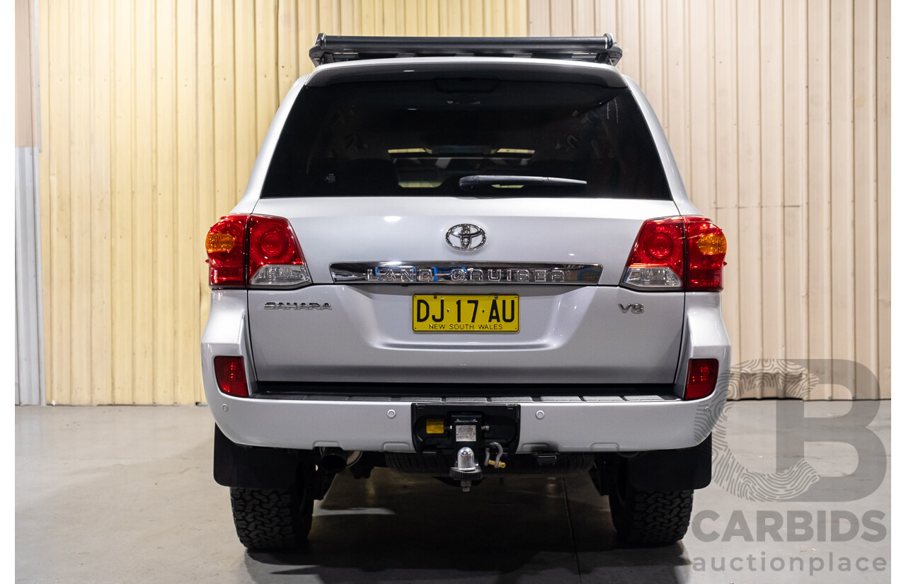 6/2012 Toyota Landcruiser Sahara (4x4) VDJ200R 4d Wagon Silver Turbo Diesel V8 4.5L