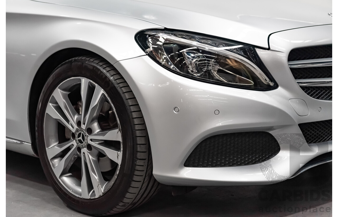 5/2017 Mercedes Benz C200 W205 MY16 4d Sedan Iridium Silver Metallic Turbo 2.0L