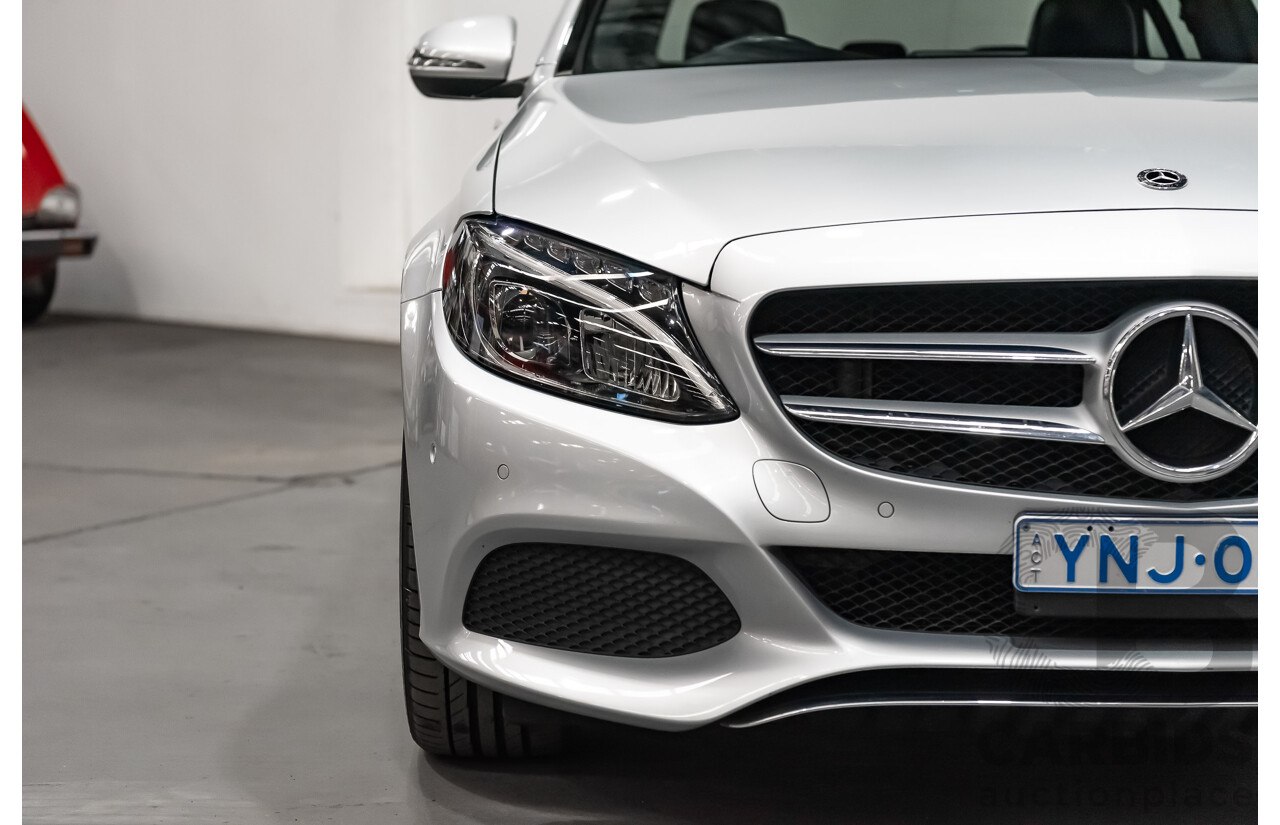 5/2017 Mercedes Benz C200 W205 MY16 4d Sedan Iridium Silver Metallic Turbo 2.0L