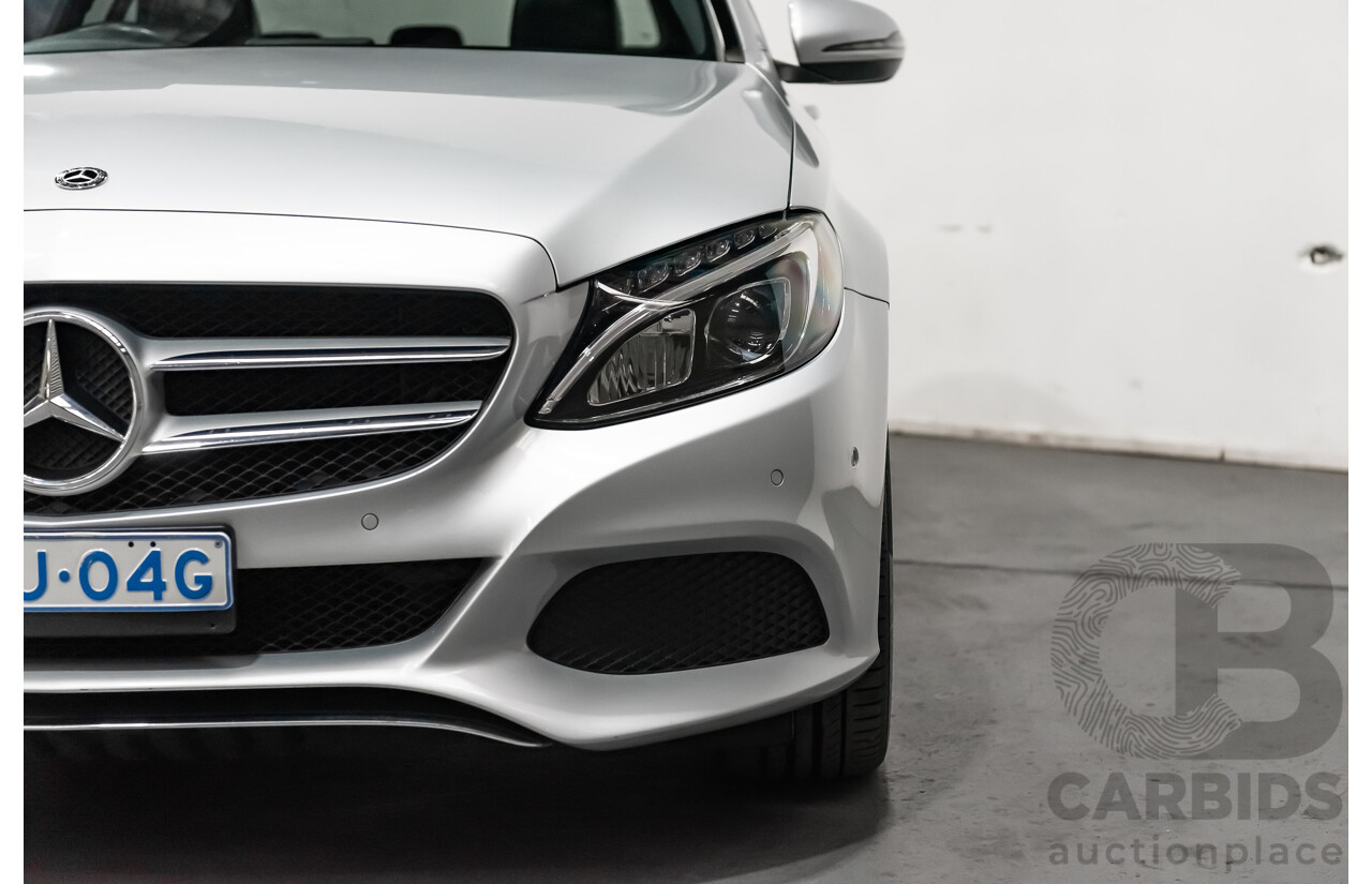 5/2017 Mercedes Benz C200 W205 MY16 4d Sedan Iridium Silver Metallic Turbo 2.0L