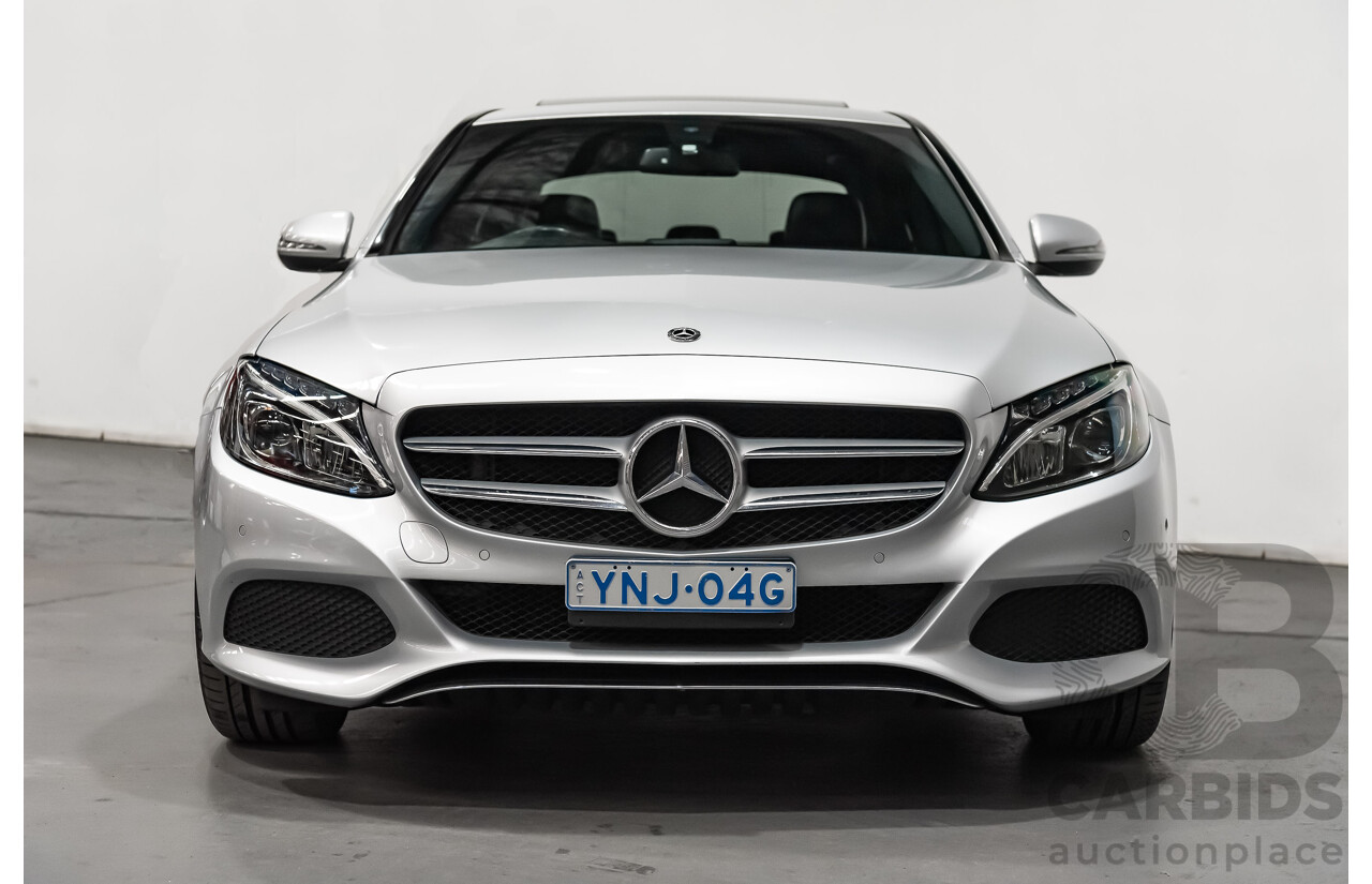 5/2017 Mercedes Benz C200 W205 MY16 4d Sedan Iridium Silver Metallic Turbo 2.0L