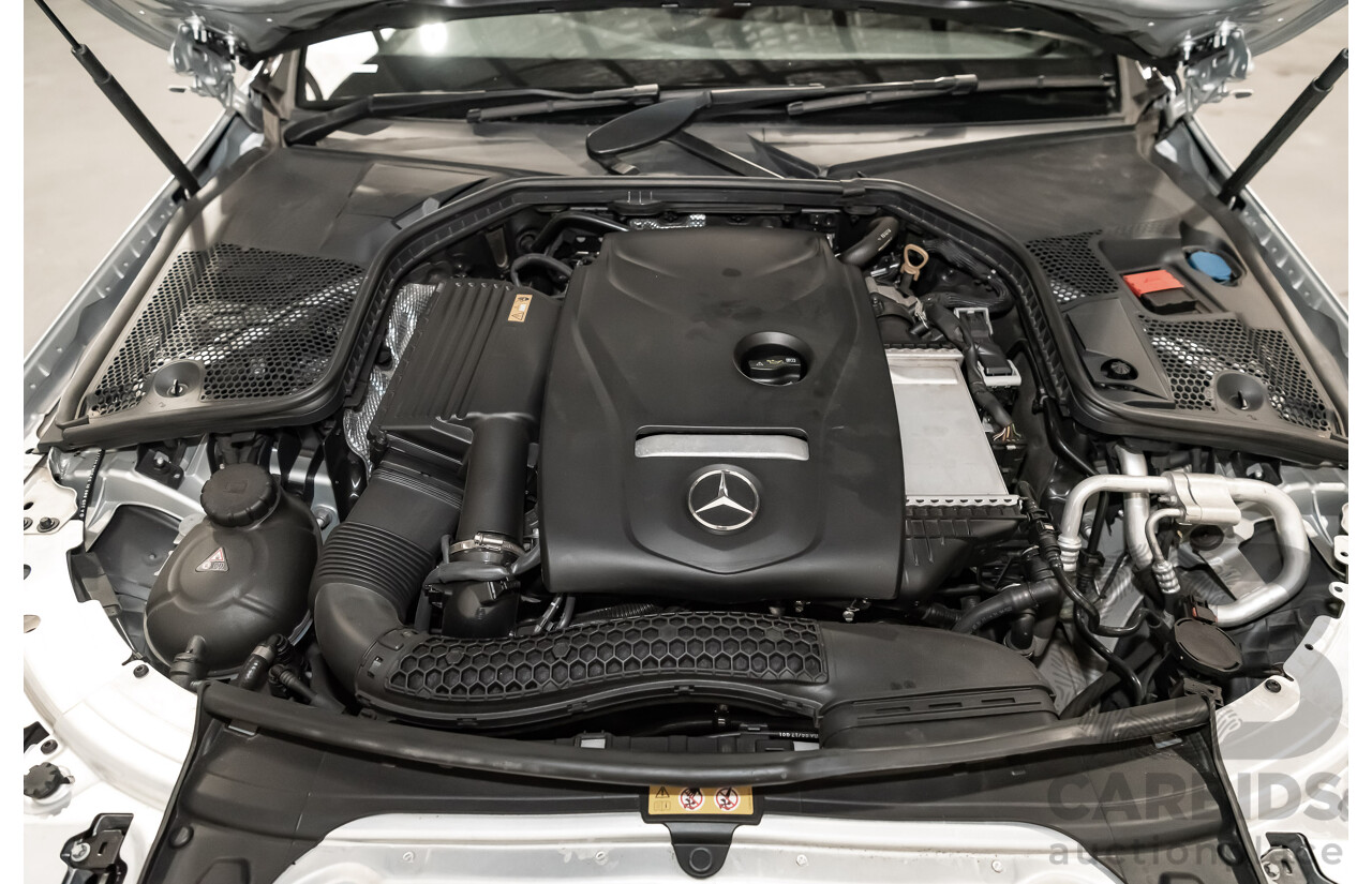 5/2017 Mercedes Benz C200 W205 MY16 4d Sedan Iridium Silver Metallic Turbo 2.0L