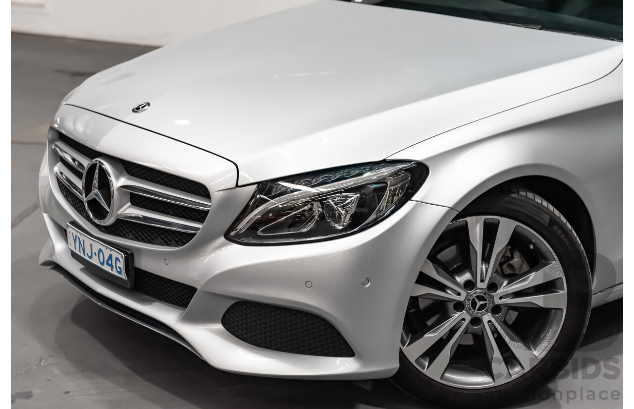 5/2017 Mercedes Benz C200 W205 MY16 4d Sedan Iridium Silver Metallic Turbo 2.0L