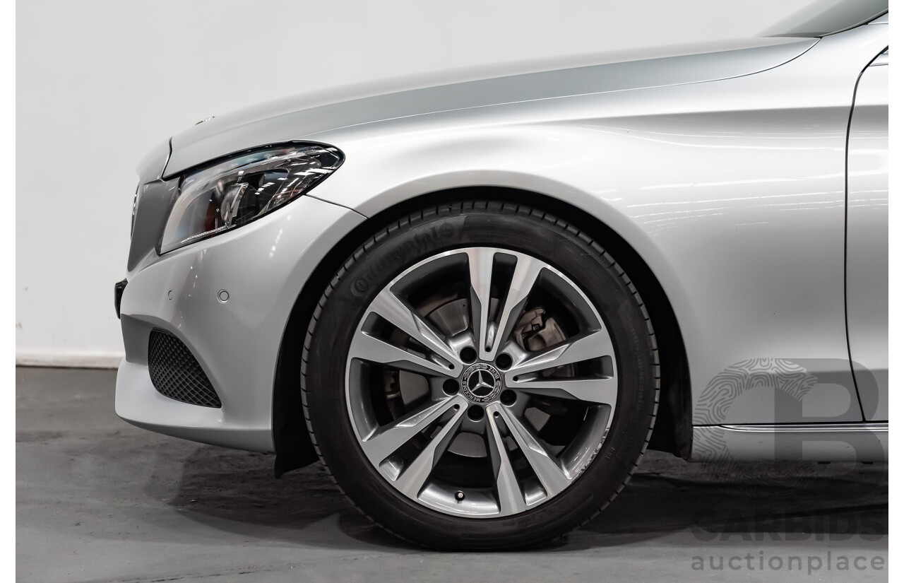 5/2017 Mercedes Benz C200 W205 MY16 4d Sedan Iridium Silver Metallic Turbo 2.0L