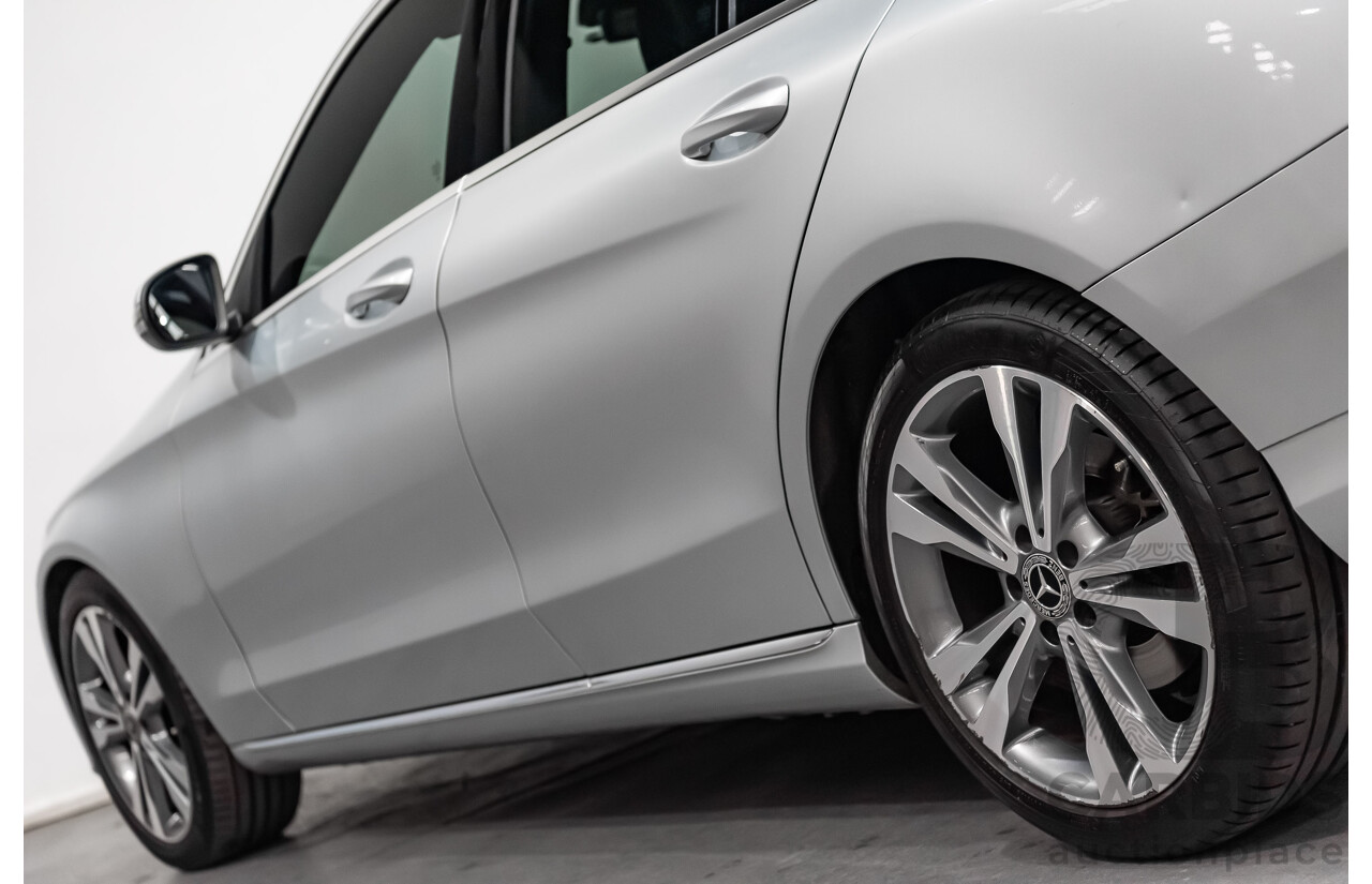 5/2017 Mercedes Benz C200 W205 MY16 4d Sedan Iridium Silver Metallic Turbo 2.0L