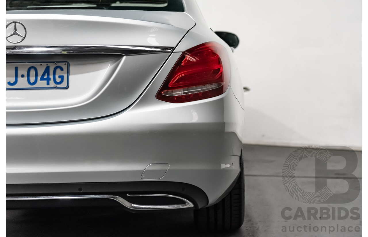 5/2017 Mercedes Benz C200 W205 MY16 4d Sedan Iridium Silver Metallic Turbo 2.0L