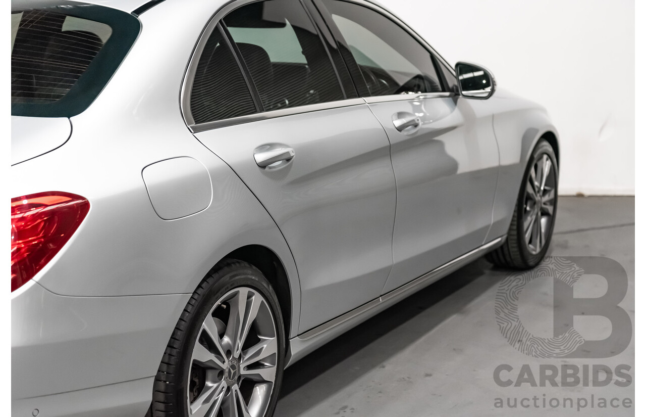 5/2017 Mercedes Benz C200 W205 MY16 4d Sedan Iridium Silver Metallic Turbo 2.0L