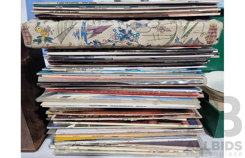 Large Collection Vinyl LP Records Including Creedence, Joe Cocker, Billy Joel and More