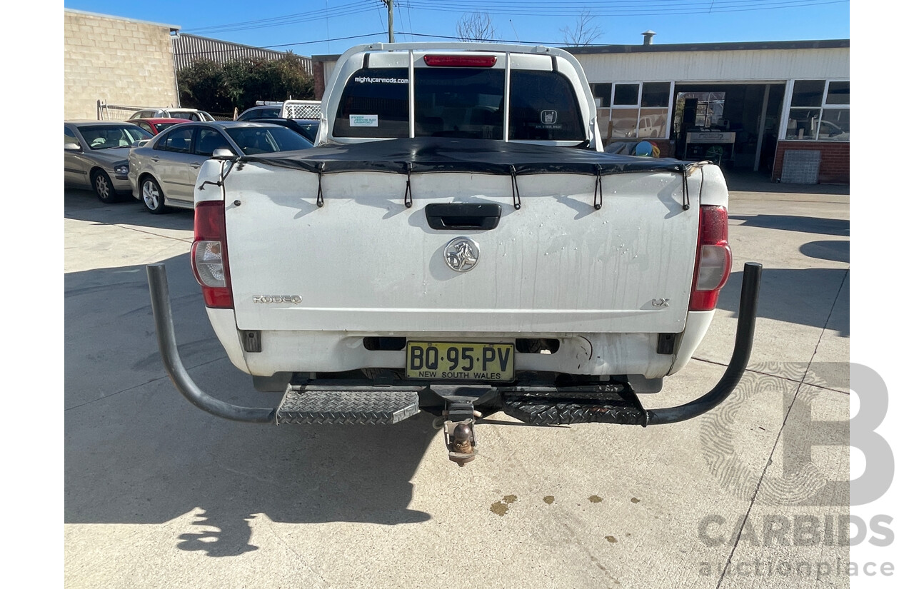 8/2007 Holden Rodeo LX (4x4) RA MY07 Crew Cab P/Up White 3.0L