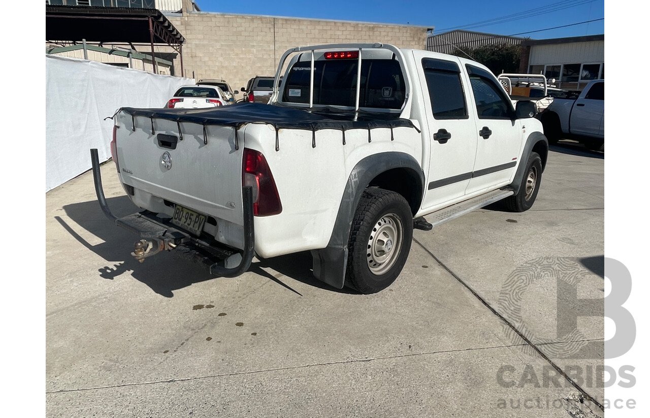 8/2007 Holden Rodeo LX (4x4) RA MY07 Crew Cab P/Up White 3.0L