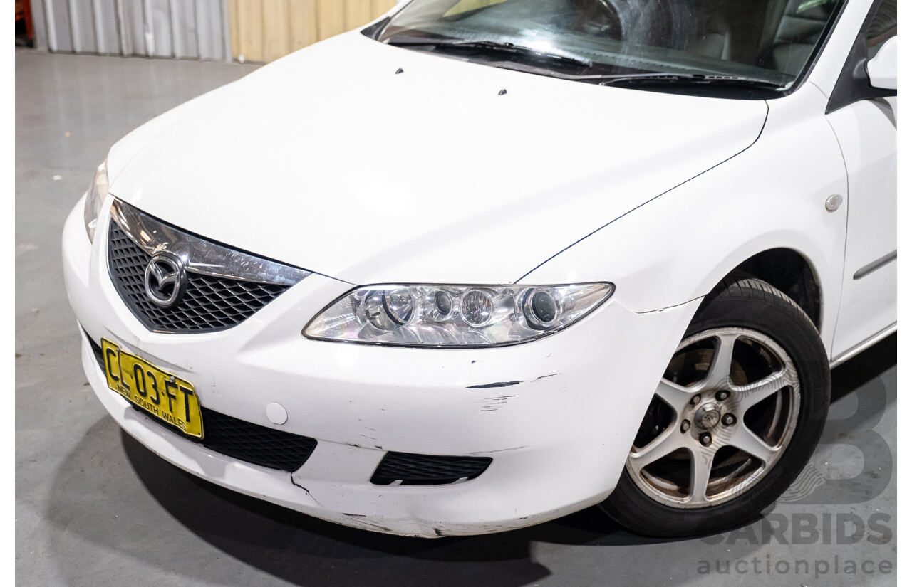 8/2003 Mazda 6 Classic GG 4d Sedan White 2.3L