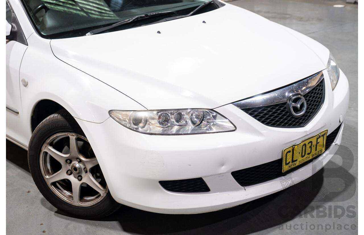 8/2003 Mazda 6 Classic GG 4d Sedan White 2.3L