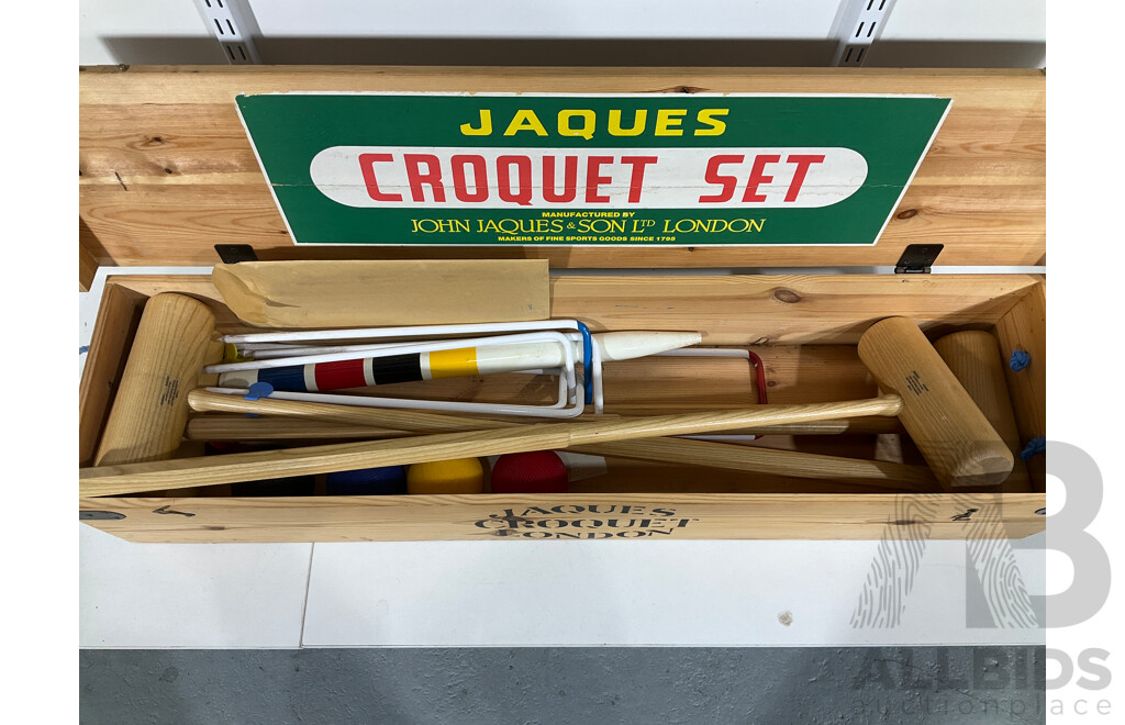 Jaques Croquet Set by Jaques and Son London