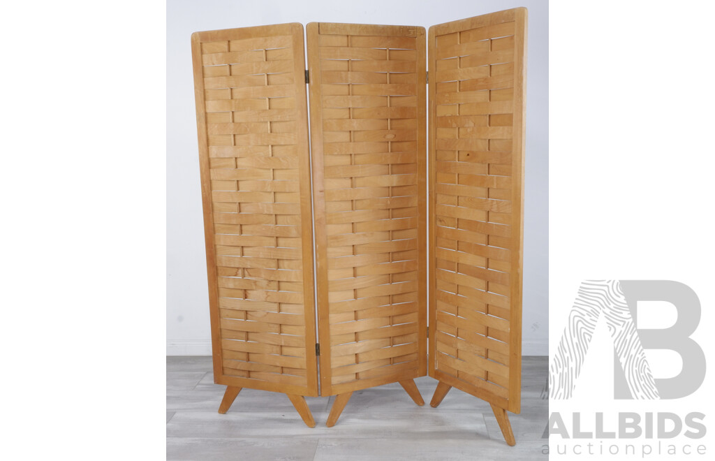 Retro Three Panel Room Divider