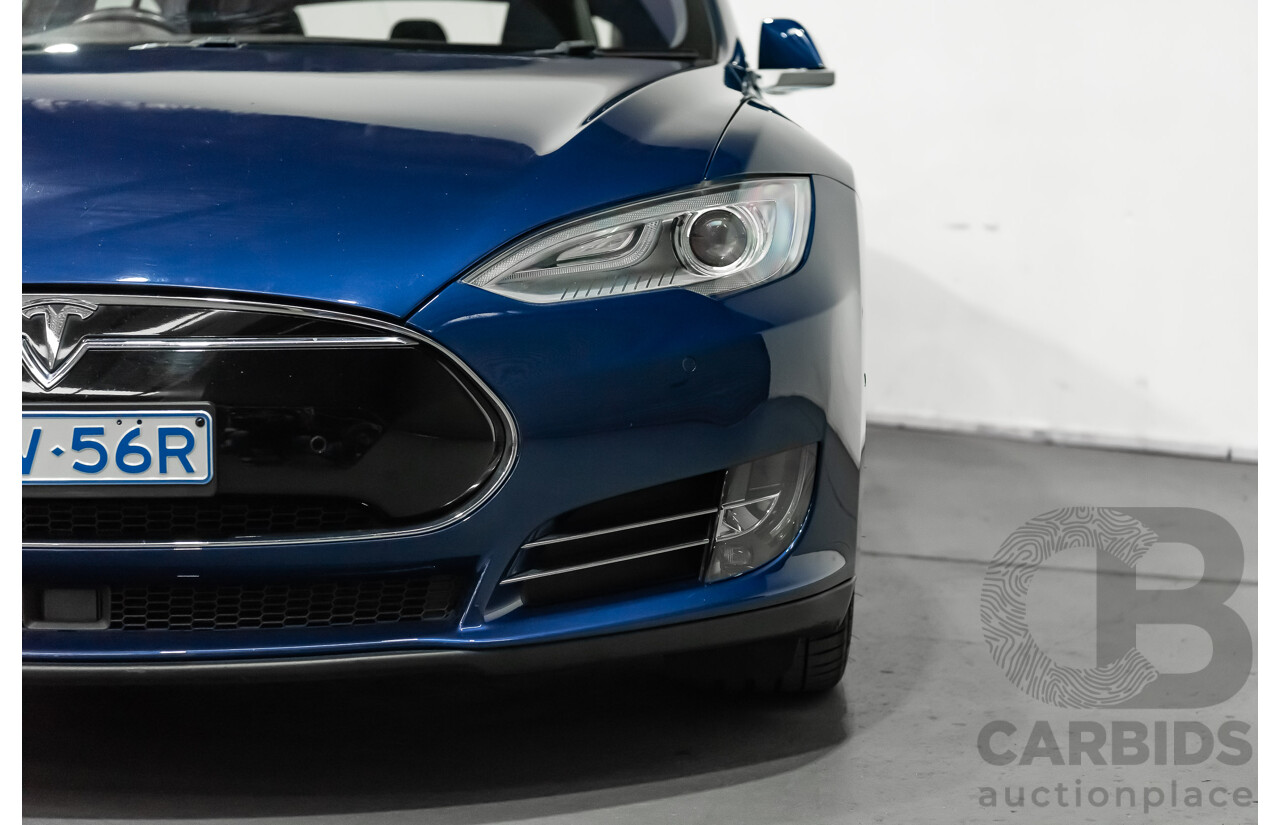 9/2015 Tesla Model S P85D (AWD) 4d Hatchback Deep Blue Metallic - Dedicated Electric with Insane Mode