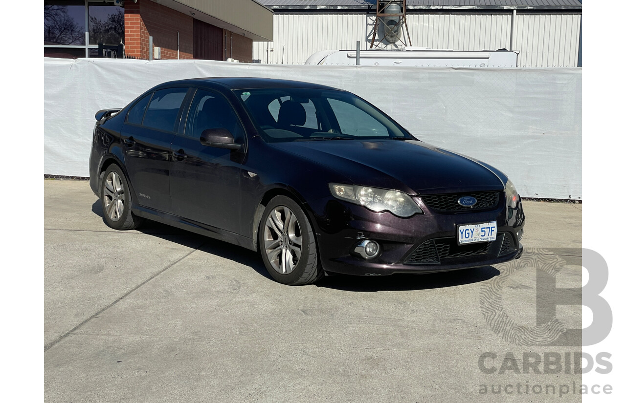 12/2009 Ford Falcon XR6 FG 4d Sedan Purple 4.0L