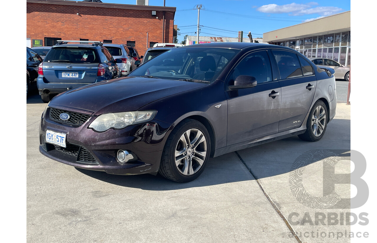 12/2009 Ford Falcon XR6 FG 4d Sedan Purple 4.0L