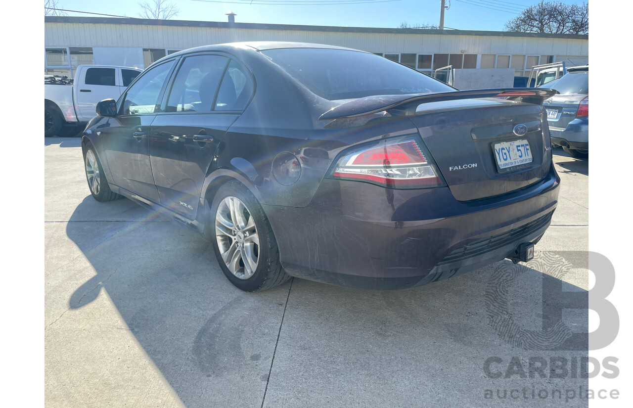 12/2009 Ford Falcon XR6 FG 4d Sedan Purple 4.0L