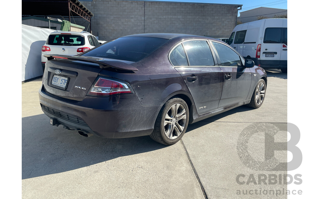 12/2009 Ford Falcon XR6 FG 4d Sedan Purple 4.0L