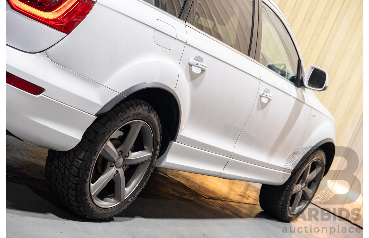 6/2014 Audi Q7 3.0 TDI S-Line Package Quattro (AWD) MY14 4d Wagon White Turbo Diesel 3.0L - 7 Seater