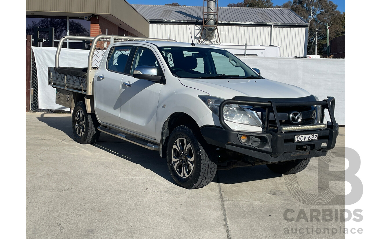 1/2016 Mazda Bt50 XTR (4x4) MY16 Dual Cab Utility White 3.2L