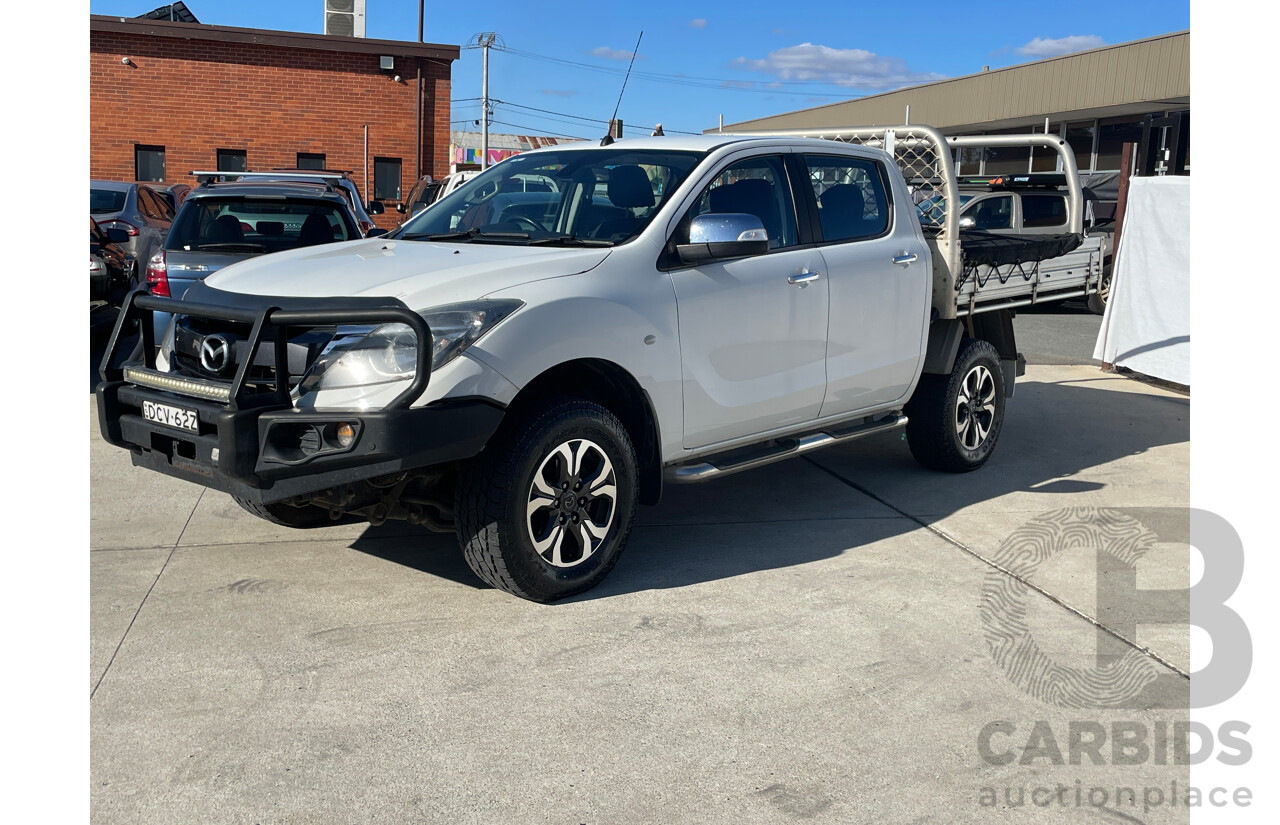 1/2016 Mazda Bt50 XTR (4x4) MY16 Dual Cab Utility White 3.2L