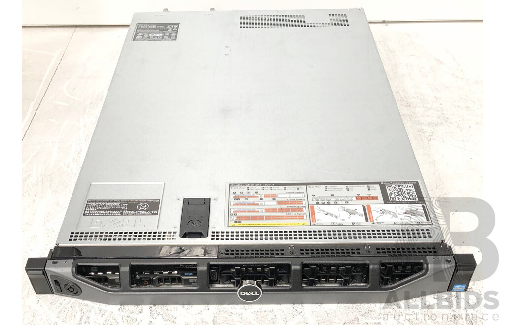 Dell PowerEdge R620 Dual Intel Xeon (E5-2660 v2) 2.20GHz-3.00GHz 10-Core CPU 1RU Server w/ 64GB DDR3