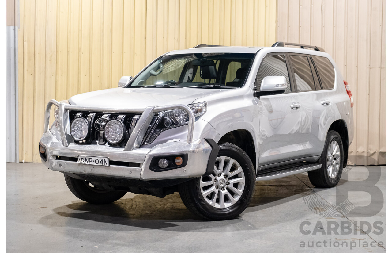 02/2017 Toyota Landcruiser Prado Kakadu (4x4) GDJ150R MY17 4d Wagon Premium Silver Turbo Diesel 2.8L - 7 Seater