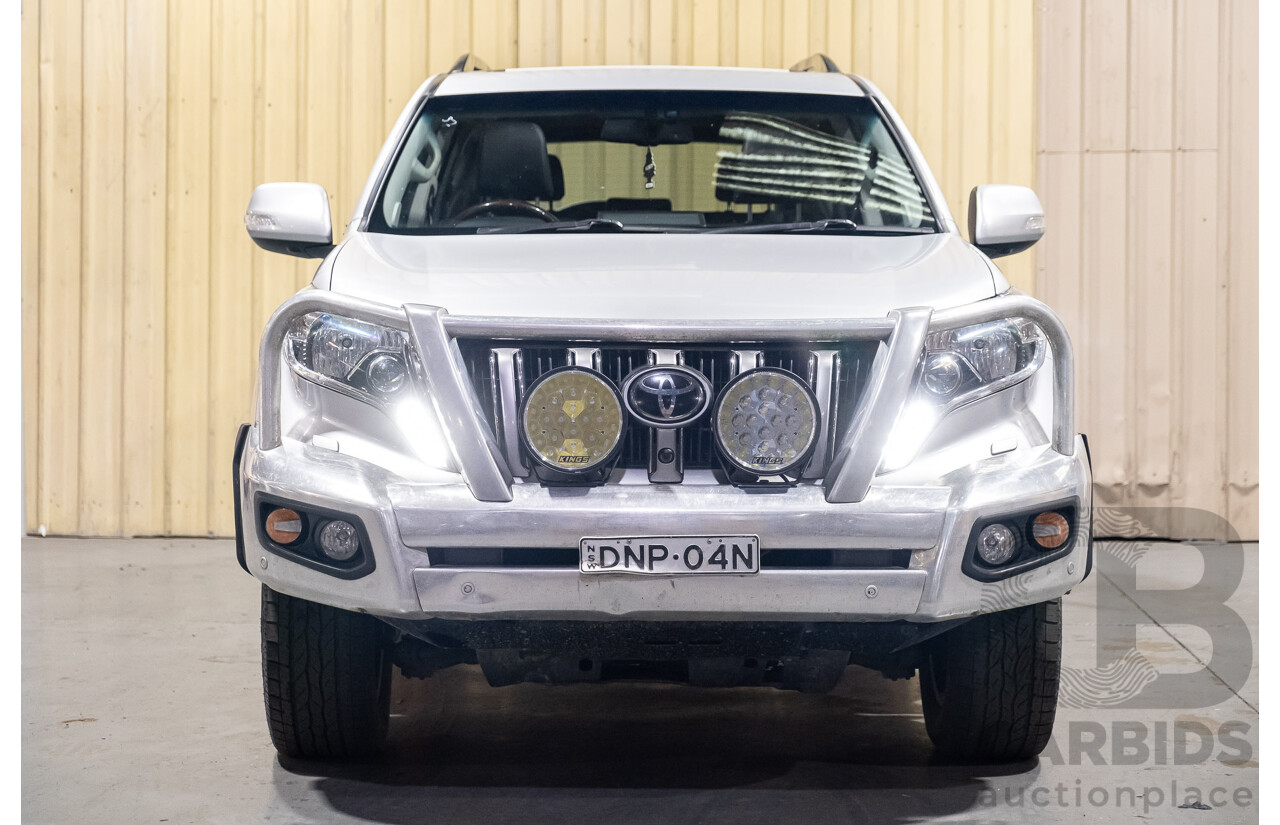 02/2017 Toyota Landcruiser Prado Kakadu (4x4) GDJ150R MY17 4d Wagon Premium Silver Turbo Diesel 2.8L - 7 Seater