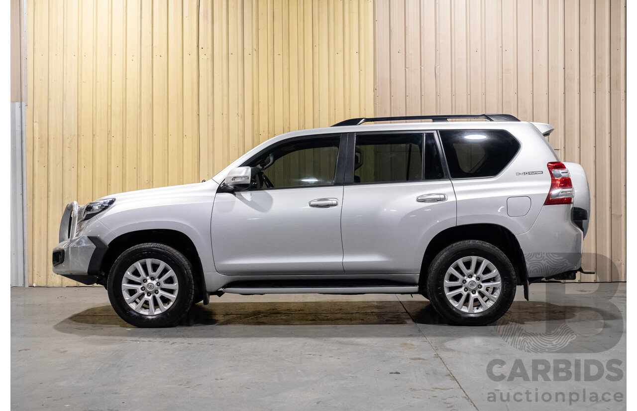 02/2017 Toyota Landcruiser Prado Kakadu (4x4) GDJ150R MY17 4d Wagon Premium Silver Turbo Diesel 2.8L - 7 Seater