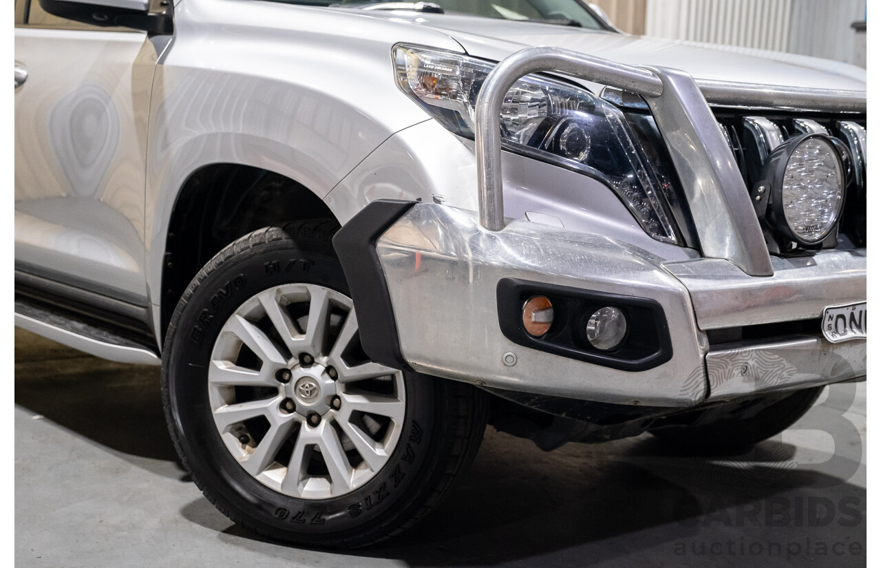 02/2017 Toyota Landcruiser Prado Kakadu (4x4) GDJ150R MY17 4d Wagon Premium Silver Turbo Diesel 2.8L - 7 Seater