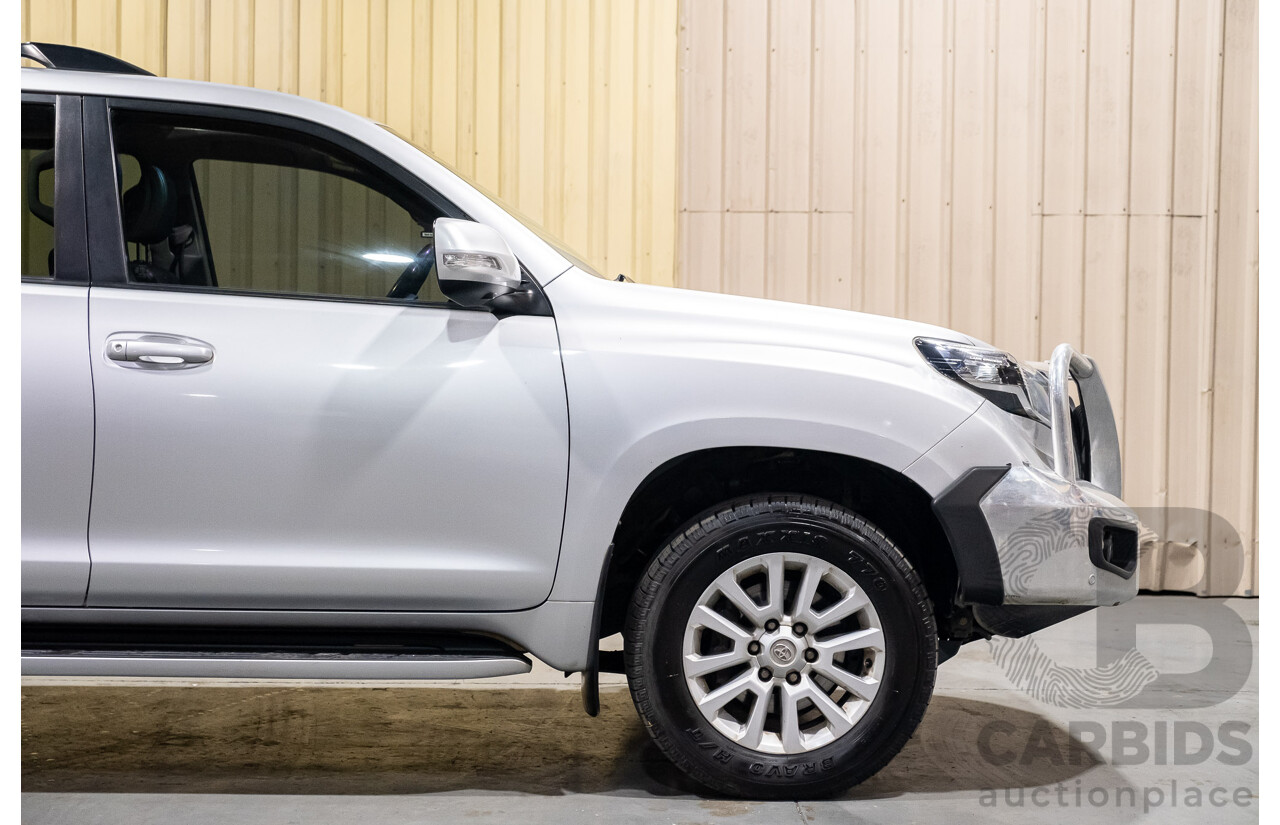 02/2017 Toyota Landcruiser Prado Kakadu (4x4) GDJ150R MY17 4d Wagon Premium Silver Turbo Diesel 2.8L - 7 Seater