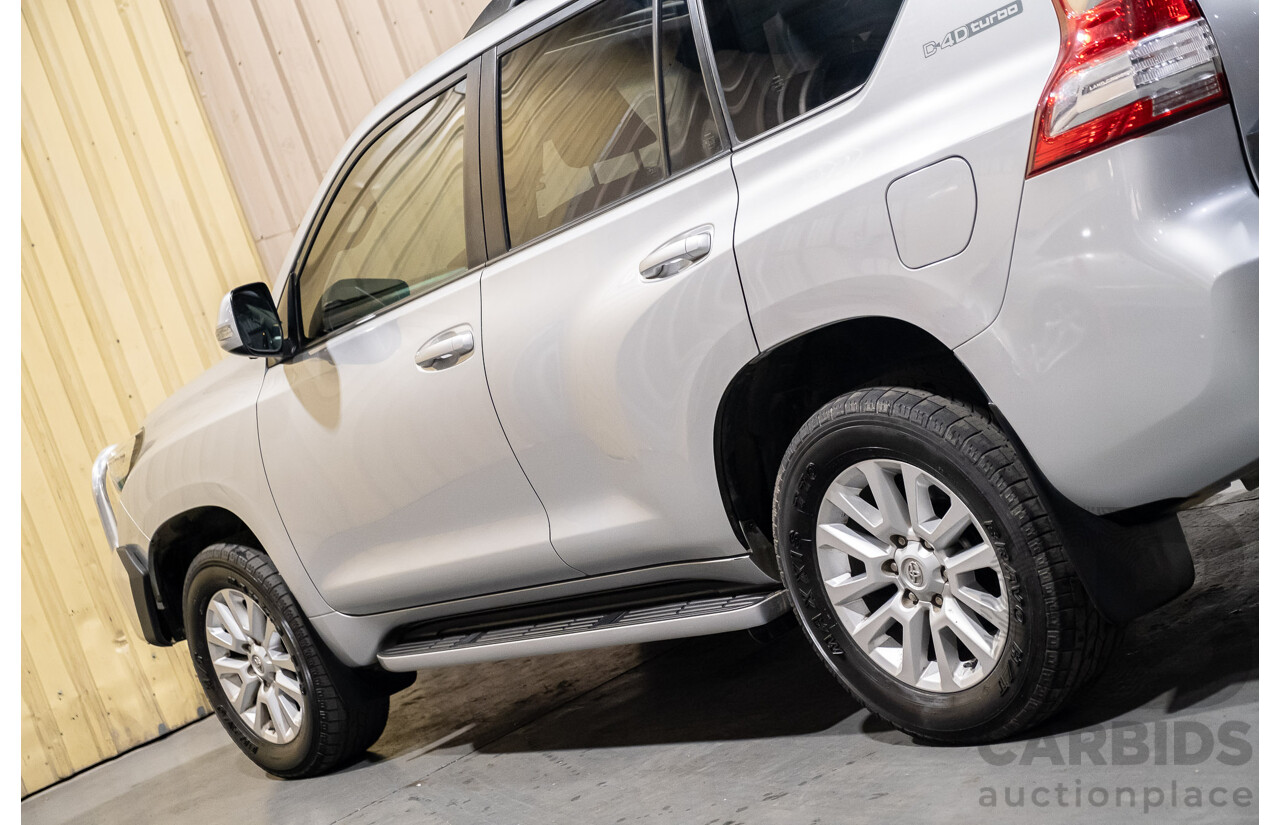 02/2017 Toyota Landcruiser Prado Kakadu (4x4) GDJ150R MY17 4d Wagon Premium Silver Turbo Diesel 2.8L - 7 Seater