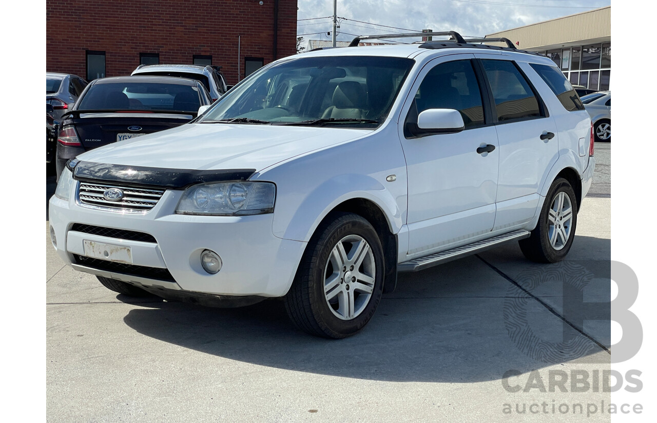 2/2006 Ford Territory GHIA (4x4) SY 4d Wagon White 4.0L