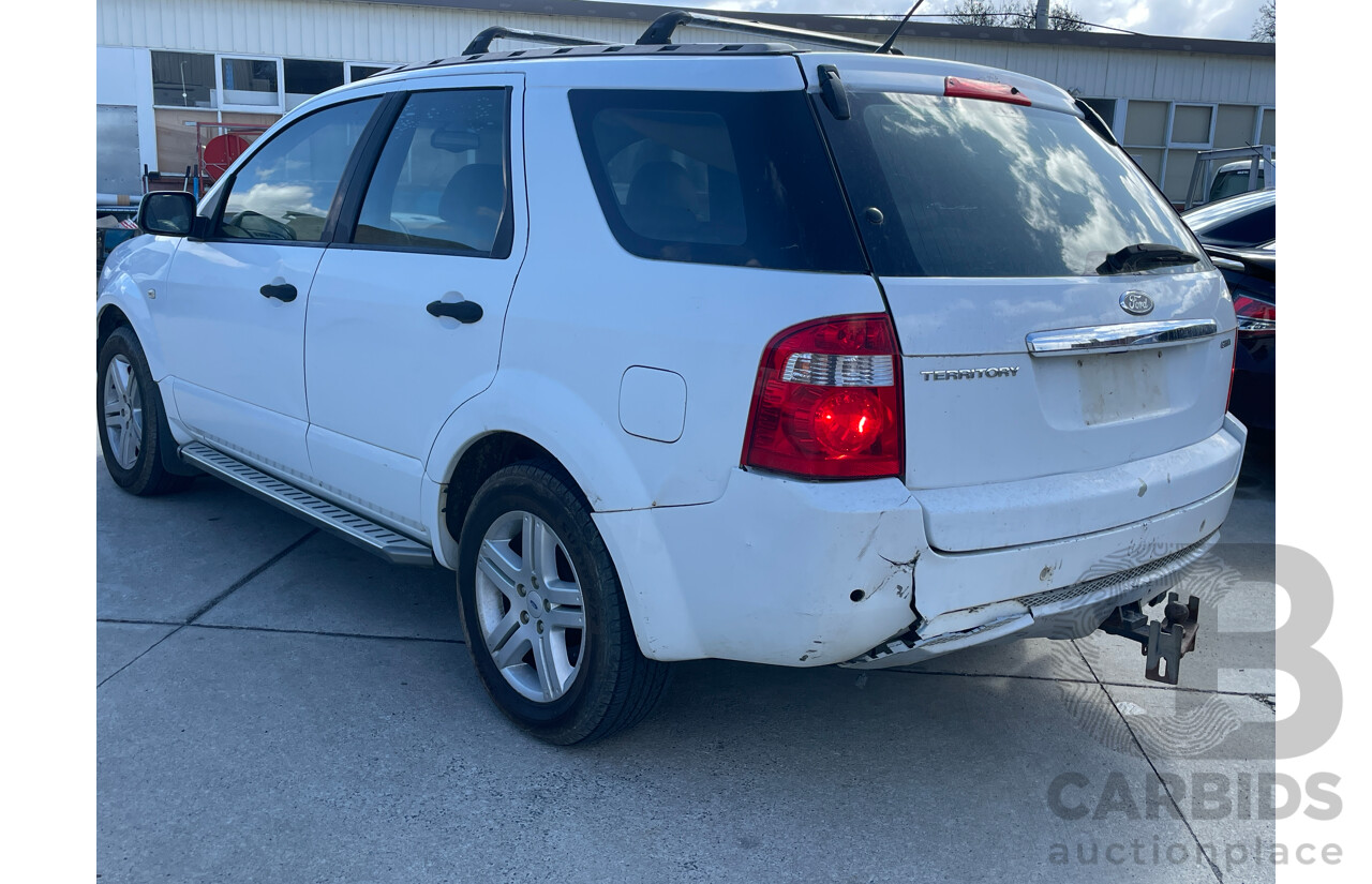 2/2006 Ford Territory GHIA (4x4) SY 4d Wagon White 4.0L