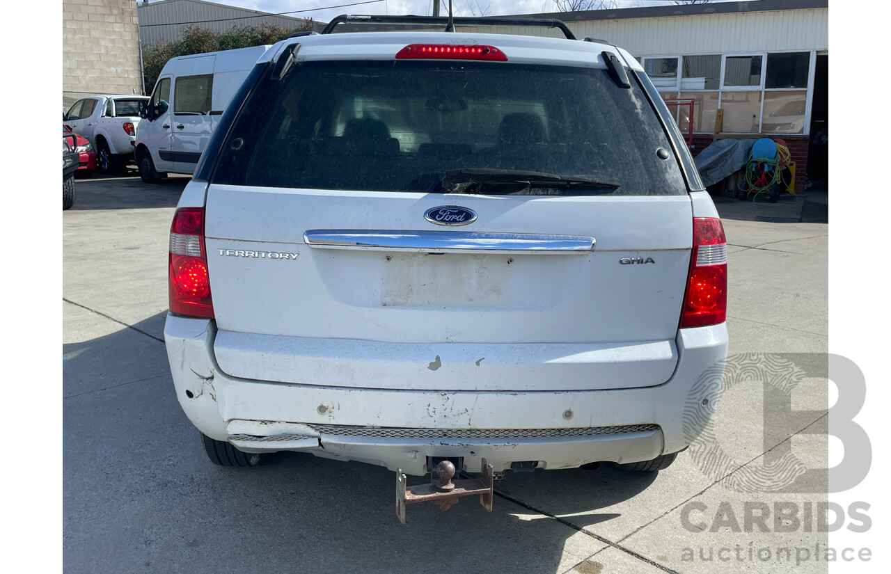 2/2006 Ford Territory GHIA (4x4) SY 4d Wagon White 4.0L