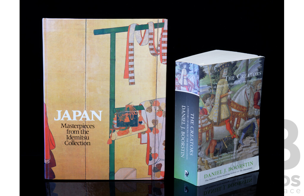 Two Books - 'Japan - Masterpieces  From the Idemitsu Collection' (Hardcover) Together with 'the Creators - a History of Heroes of the Imagination' (2)