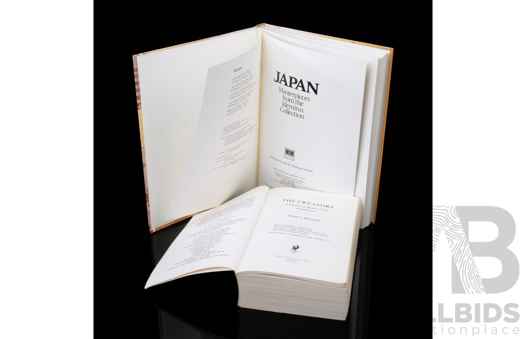 Two Books - 'Japan - Masterpieces  From the Idemitsu Collection' (Hardcover) Together with 'the Creators - a History of Heroes of the Imagination' (2)