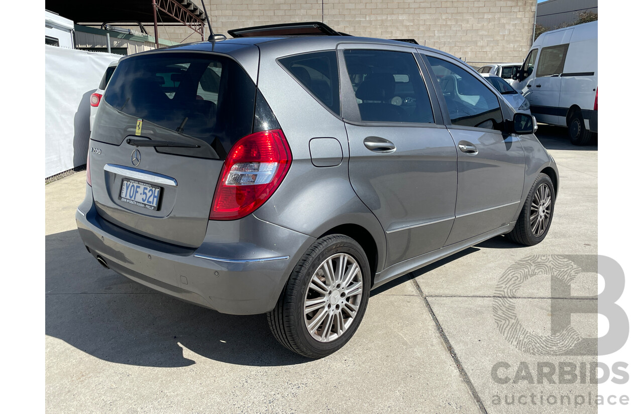 4/2009 Mercedes-Benz A200 Elegance W169 09 UPGRADE 5d Hatchback Silver 2.0L