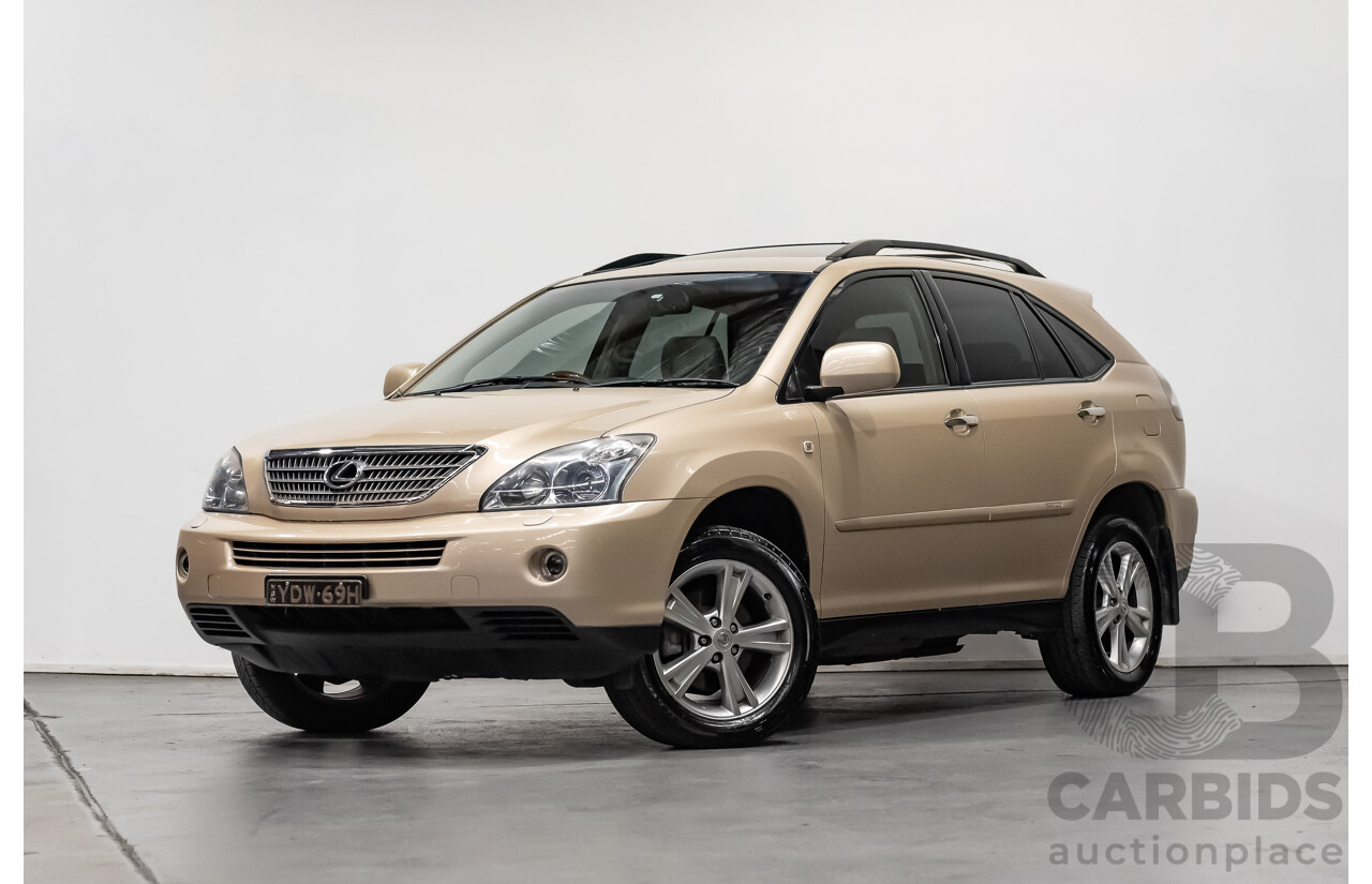 7/2008 Lexus RX400h Hybrid (AWD) MHU38R 4d Wagon Beige 3.3L