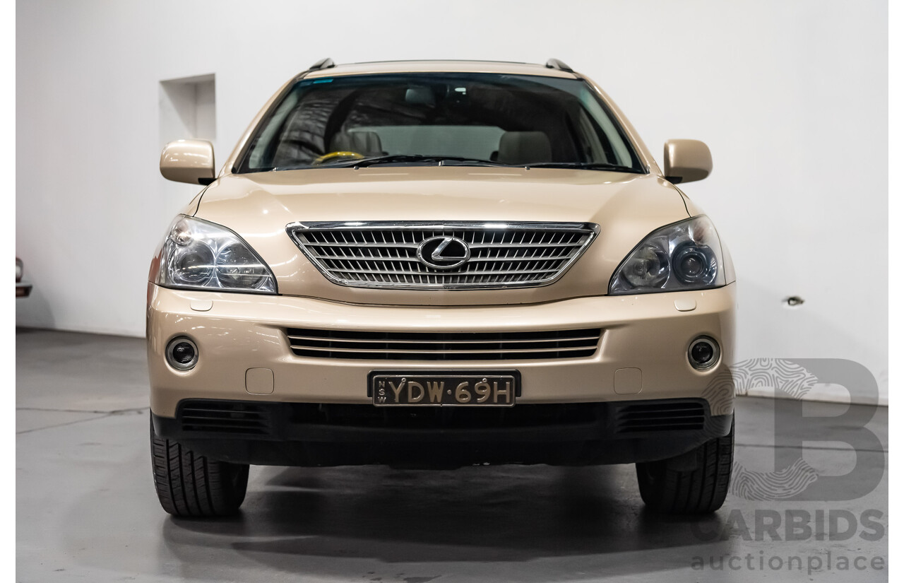 7/2008 Lexus RX400h Hybrid (AWD) MHU38R 4d Wagon Beige 3.3L