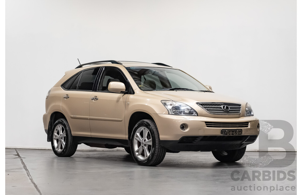 7/2008 Lexus RX400h Hybrid (AWD) MHU38R 4d Wagon Beige 3.3L