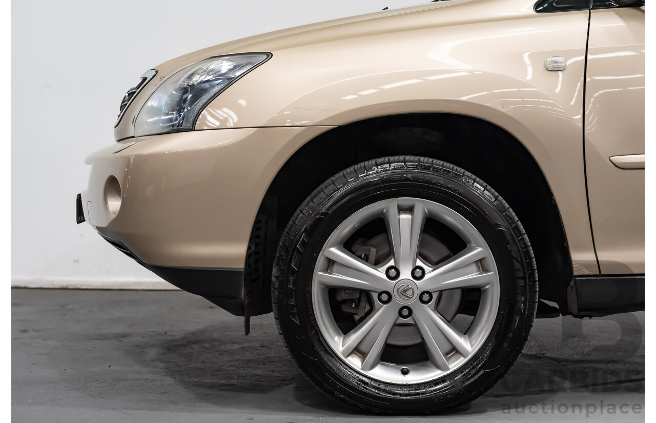 7/2008 Lexus RX400h Hybrid (AWD) MHU38R 4d Wagon Beige 3.3L