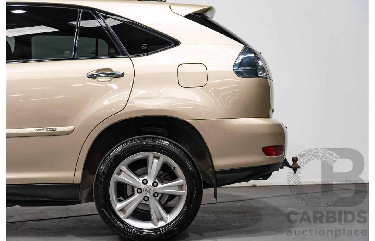 7/2008 Lexus RX400h Hybrid (AWD) MHU38R 4d Wagon Beige 3.3L