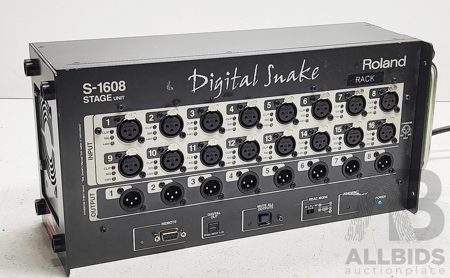 Roland (S-1608) Digital Snake 16x8 - Lot 1486880 | ALLBIDS