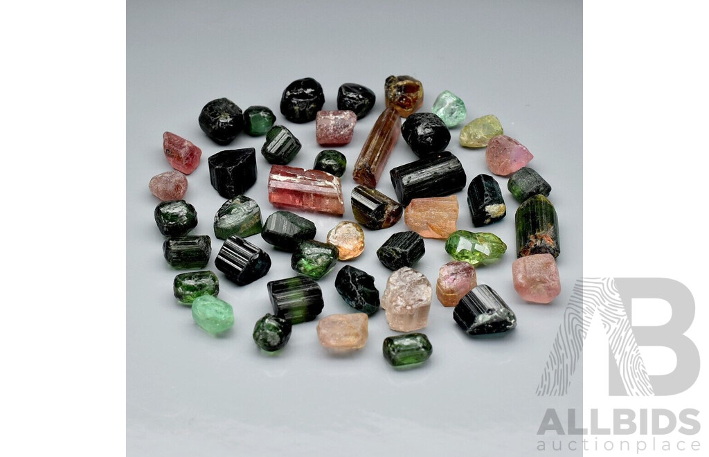 Collection of Natural TOURMALINE Crystals