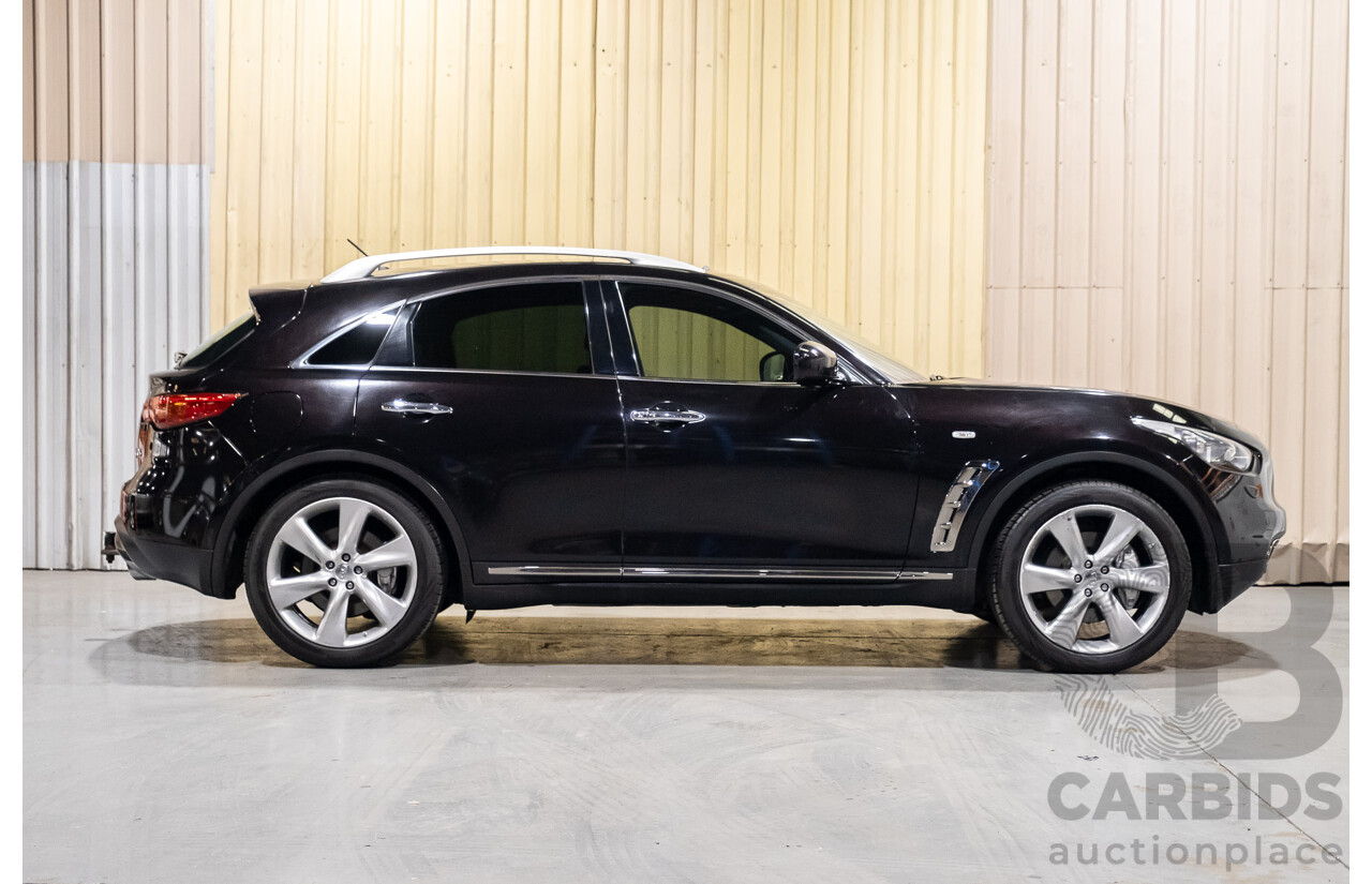 6/2013 Infiniti QX70 3.0d S (AWD) 4d Wagon Metallic Black Turbo Diesel V6 3.0L