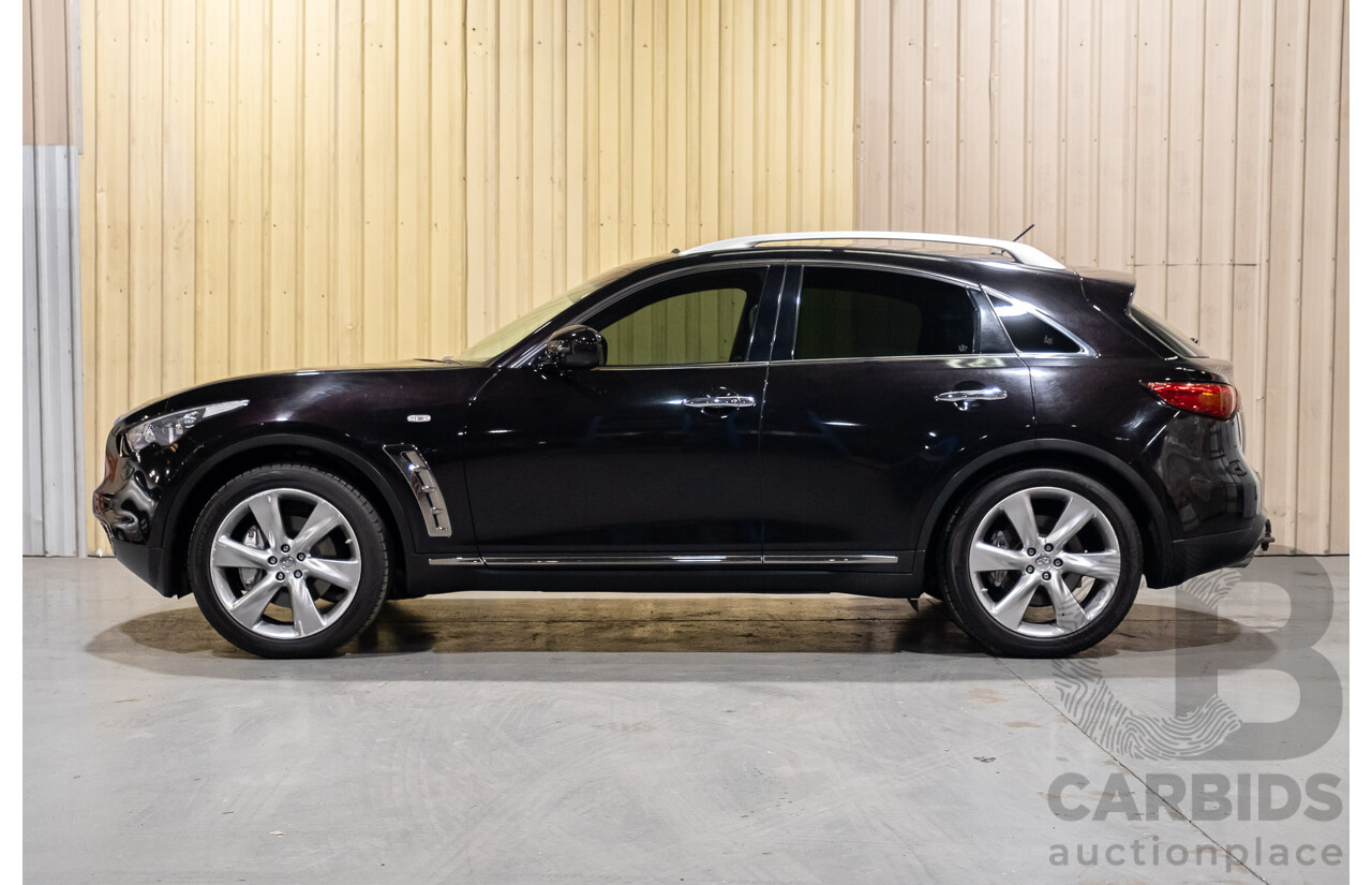 6/2013 Infiniti QX70 3.0d S (AWD) 4d Wagon Metallic Black Turbo Diesel V6 3.0L